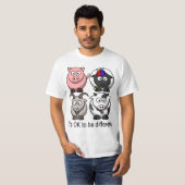 regenboogvee t-shirt (Voorkant volledig)
