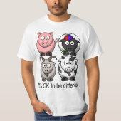 regenboogvee t-shirt (Voorkant)