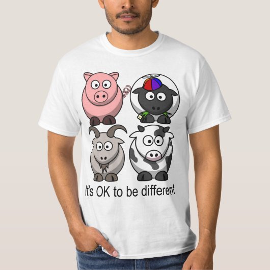 regenboogvee t-shirt (Voorkant)