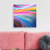 regenboogveer.png canvas afdruk (Insitu (Woonkamer))