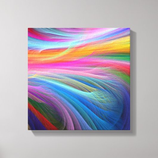 regenboogveer.png canvas afdruk (Voorkant)