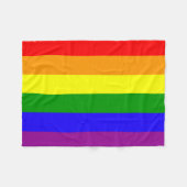 Regenboogvegeldeken Fleece Deken (Voorkant (Horizontaal))