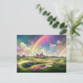  regenboogveld beloofde land briefkaart (Staand voorkant)