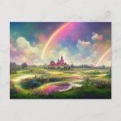  regenboogveld beloofde land briefkaart (Voorkant)