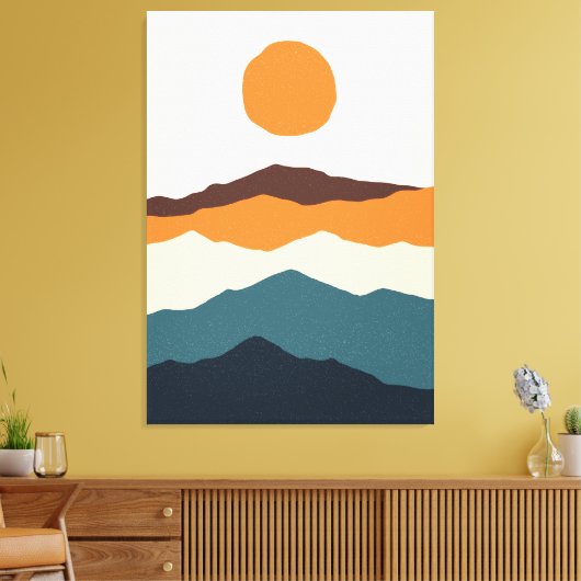 Regenboogveld Canvas Afdruk (Insitu (Woonkamer))