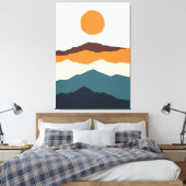 Regenboogveld Canvas Afdruk (Insitu (Slaapkamer))