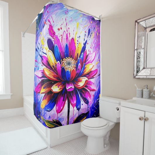 Regenboogventiel Douchegordijn (In situ)