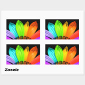 Regenboogventiel Rechthoekige Sticker (Vel)