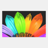 Regenboogventiel Rechthoekige Sticker (Voorkant)