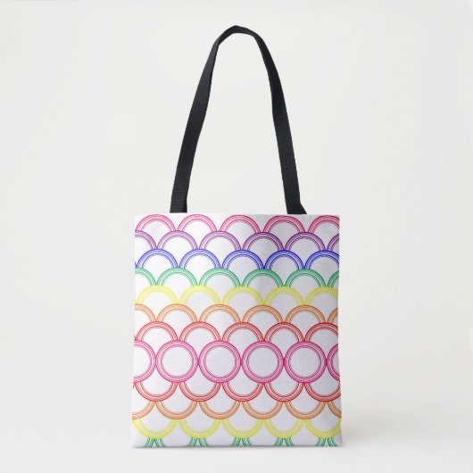 Regenboogventilatoren Tote Bag (Voorkant)