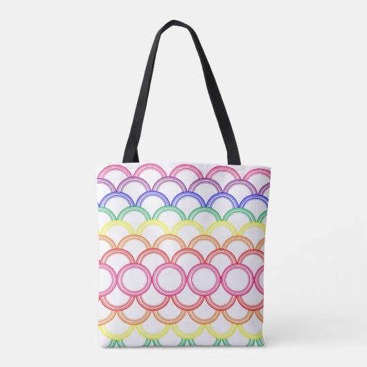 Regenboogventilatoren Tote Bag (Achterkant)