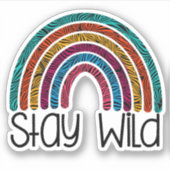 Regenboogverblijf Wilde Stickers (Voorkant)