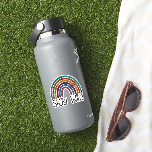 Regenboogverblijf Wilde Stickers (HydroFlask Insitu)