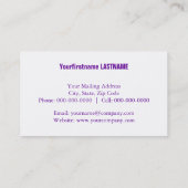 regenboogverblinding visitekaartje (Achterkant)