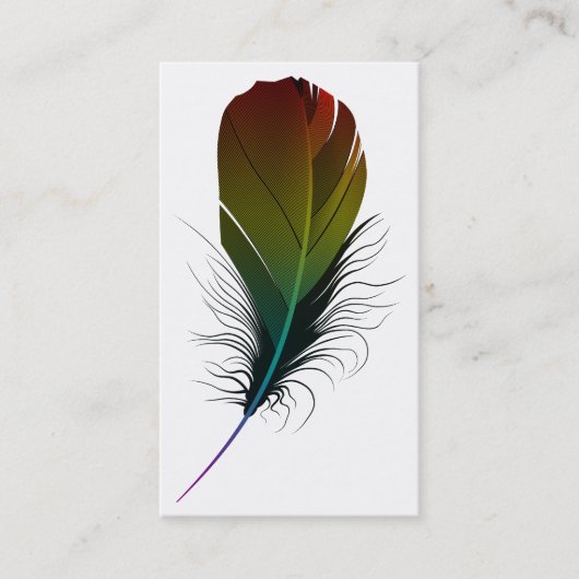 regenboogveren visitekaartje (Voorkant)
