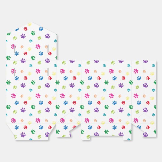 Regenboogverf Bedankdoosjes (Ongevouwen)