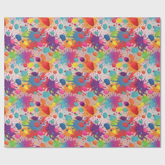 Regenboogverf Cadeaupapier (Vlak)