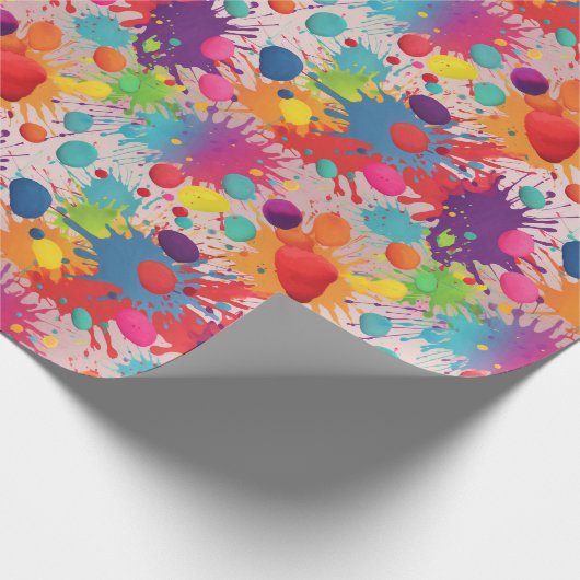 Regenboogverf Cadeaupapier (Hoek)