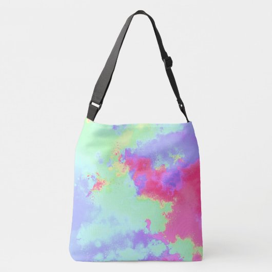 Regenboogverf Crossbody Tas (Achterkant)