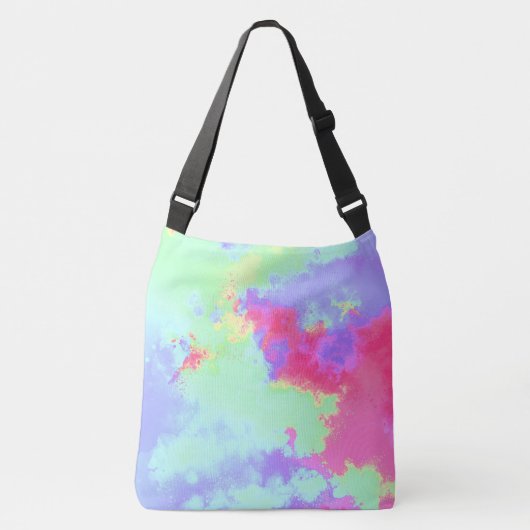 Regenboogverf Crossbody Tas (Voorkant)