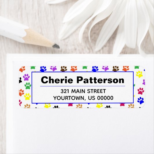 Regenboogverf Drukt dogkplaatlabel Etiket (Insitu)