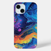 Regenboogverf Giet Abstracte Vloeibare Schattigee  Case-Mate iPhone Case (Achterkant)