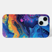 Regenboogverf Giet Abstracte Vloeibare Schattigee Case-Mate iPhone Case (Achterkant (horizontaal))