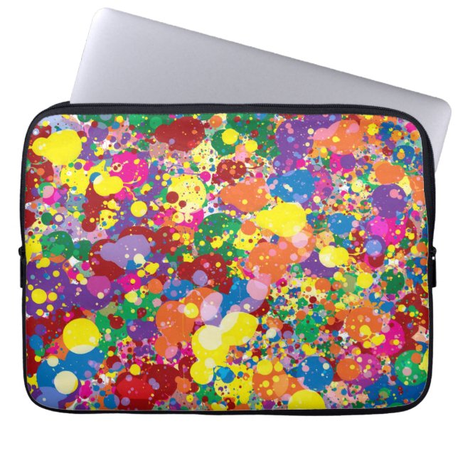 Regenboogverf Laptop Sleeve (Voorkant)