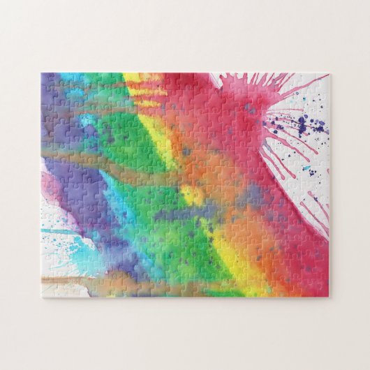 Regenboogverf Legpuzzel (Horizontaal)