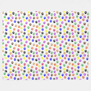 Regenboogverf Patroonflankerend flenje Fleece Deken