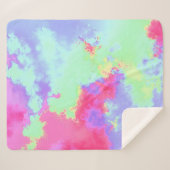 Regenboogverf Sherpa Deken (Voorkant (horizontaal))