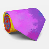 Regenboogverf Stropdas (Opgerold)