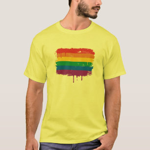 Regenboogverf T-shirt