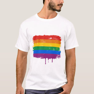Regenboogverf T-shirt