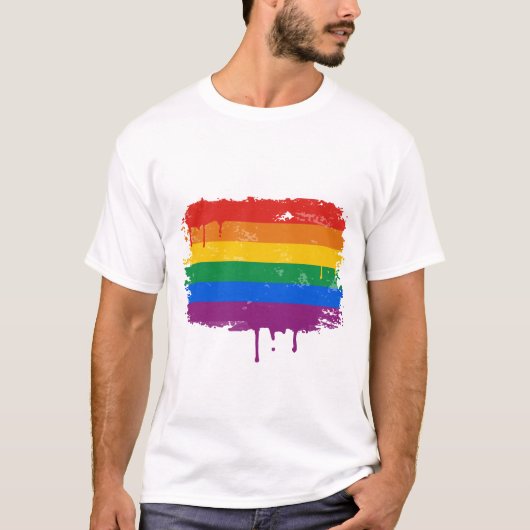 Regenboogverf T-shirt (Voorkant)