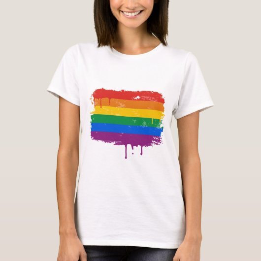 Regenboogverf T-shirt (Voorkant)