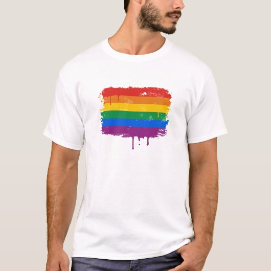Regenboogverf T-shirt (Voorkant)