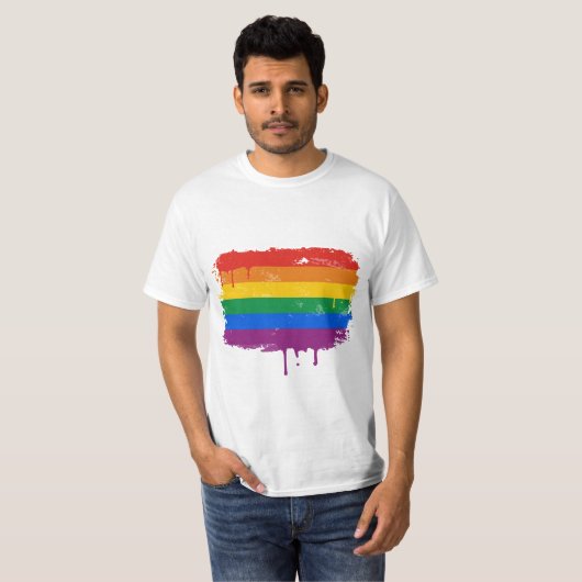 Regenboogverf T-shirt (Voorkant volledig)