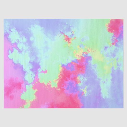 Regenboogverf Tissuepapier (Voorkant)