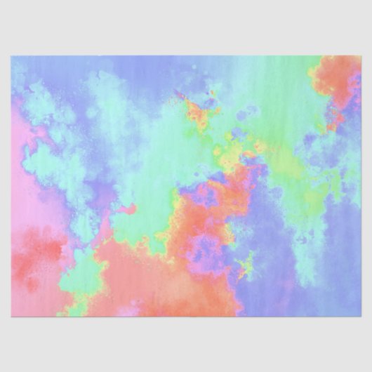 Regenboogverf Tissuepapier (Voorkant)