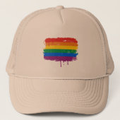 Regenboogverf Trucker Pet (Voorkant)
