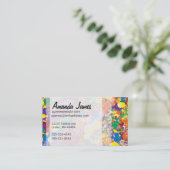 Regenboogverf Visitekaartje (Staand voorkant)