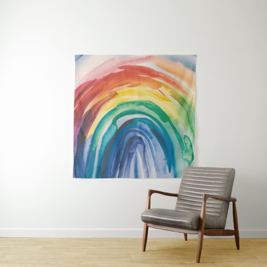 Regenboogverf Wandkleed (In situ)