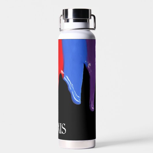 Regenboogverfkleppen Waterfles (Achterkant)