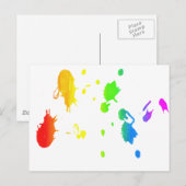 Regenboogverfsplaat Briefkaart (Voorkant / Achterkant)