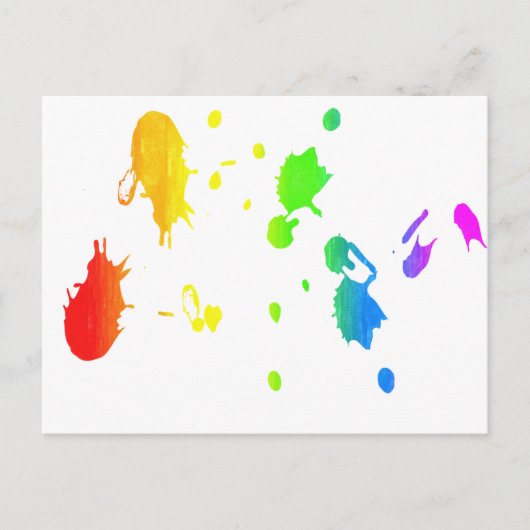 Regenboogverfsplaat Briefkaart (Voorkant)