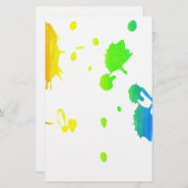 Regenboogverfsplaat Briefpapier (Voorkant / Achterkant)