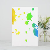 Regenboogverfsplaat Briefpapier (Staand voorkant)