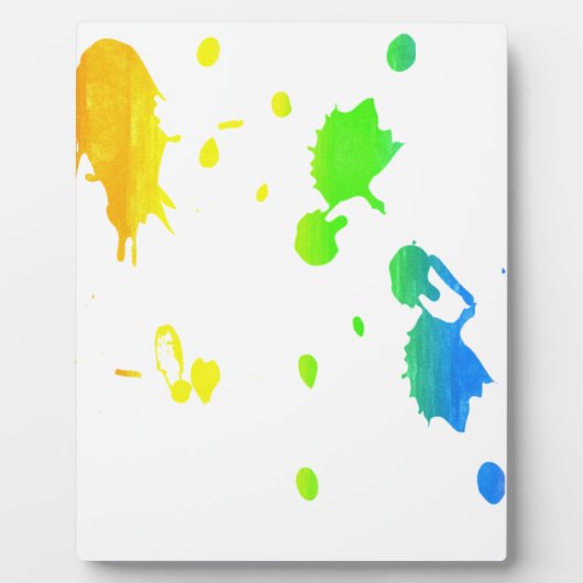 Regenboogverfsplaat Fotoplaat (Voorkant)