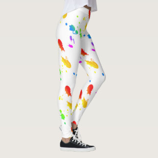 Regenboogverfsplaat Leggings